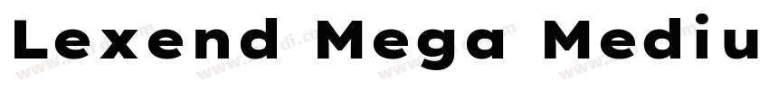 Lexend Mega Medium字体转换